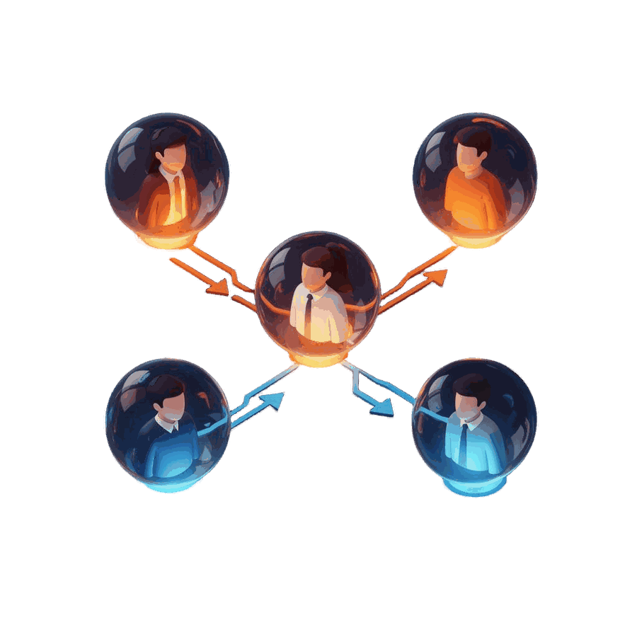 Isometric network of consultants