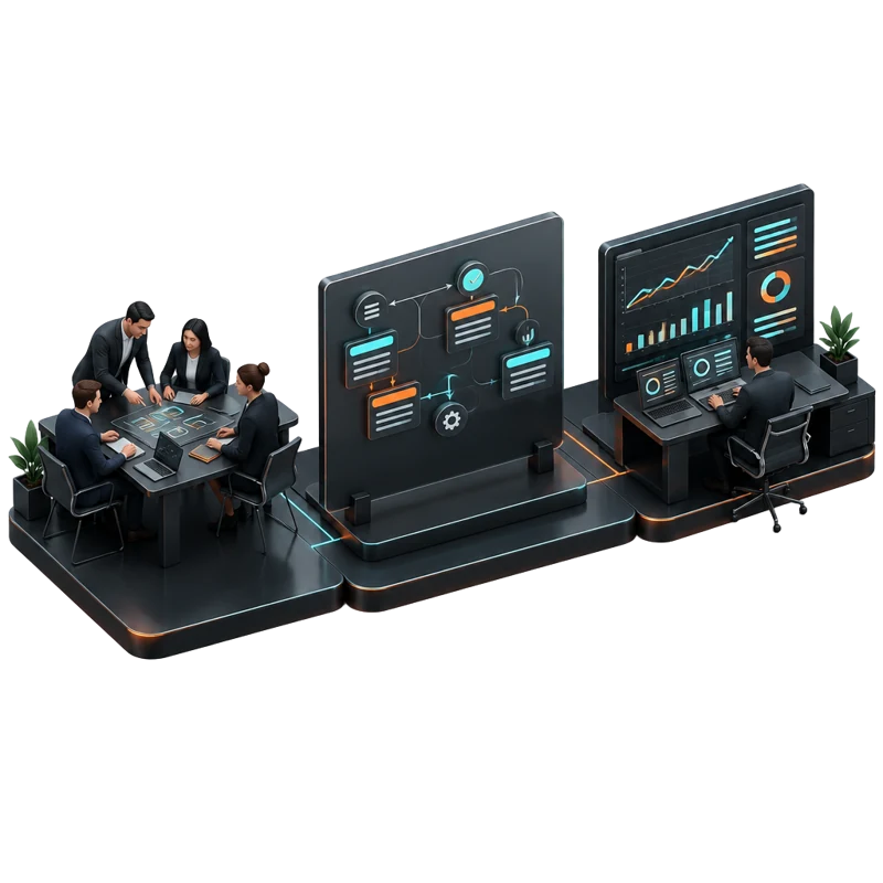 AI & Technology Partners specialist collaboration illustration
